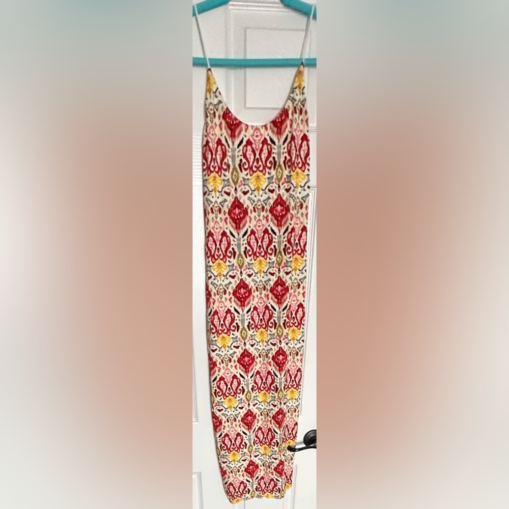 Alice+Olivia Delora Silk Blend Midi Dress NWT Strappy Printed Size 6–Ret. $425 - Picture 3 of 13